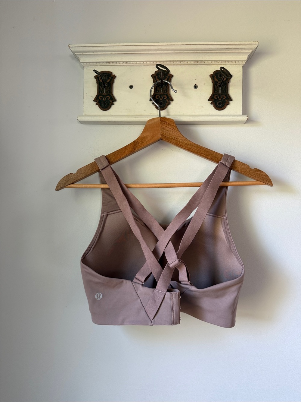 lululemon High Support Cross-Back Sports Bra - Mauve Pink Running Training - Picture 2 of 5